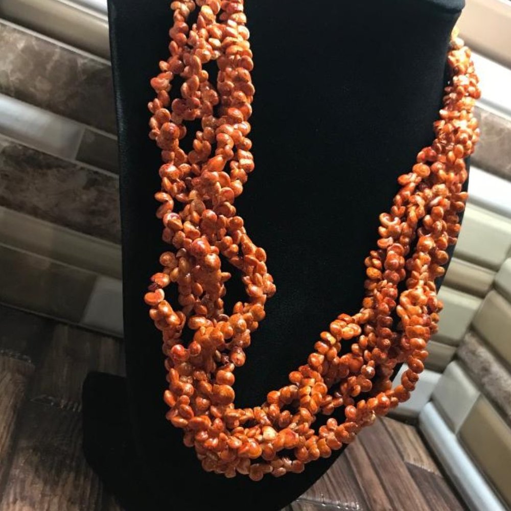 Coldwater Creek Multi Strand Tiny Shells Necklace - Picture 3 of 6
